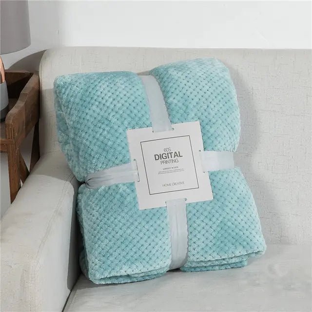 Plaid Winter Bed Blankets - SensorySoftShop