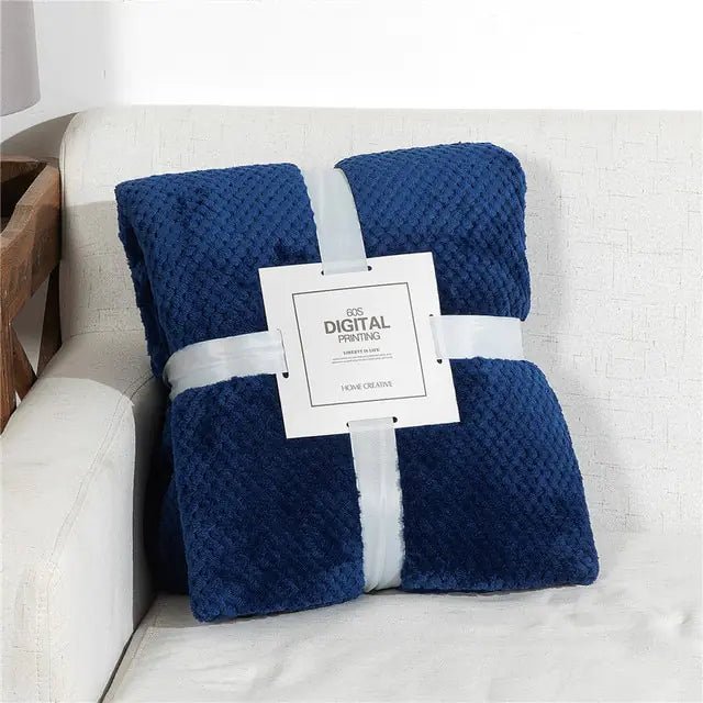 Plaid Winter Bed Blankets - SensorySoftShop