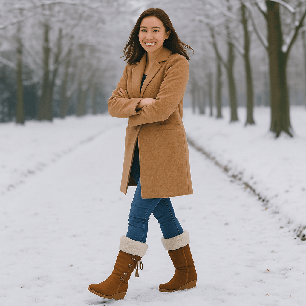 Plus Size Suede High - Top Boots with Fringe 40 - 43 - SensorySoft