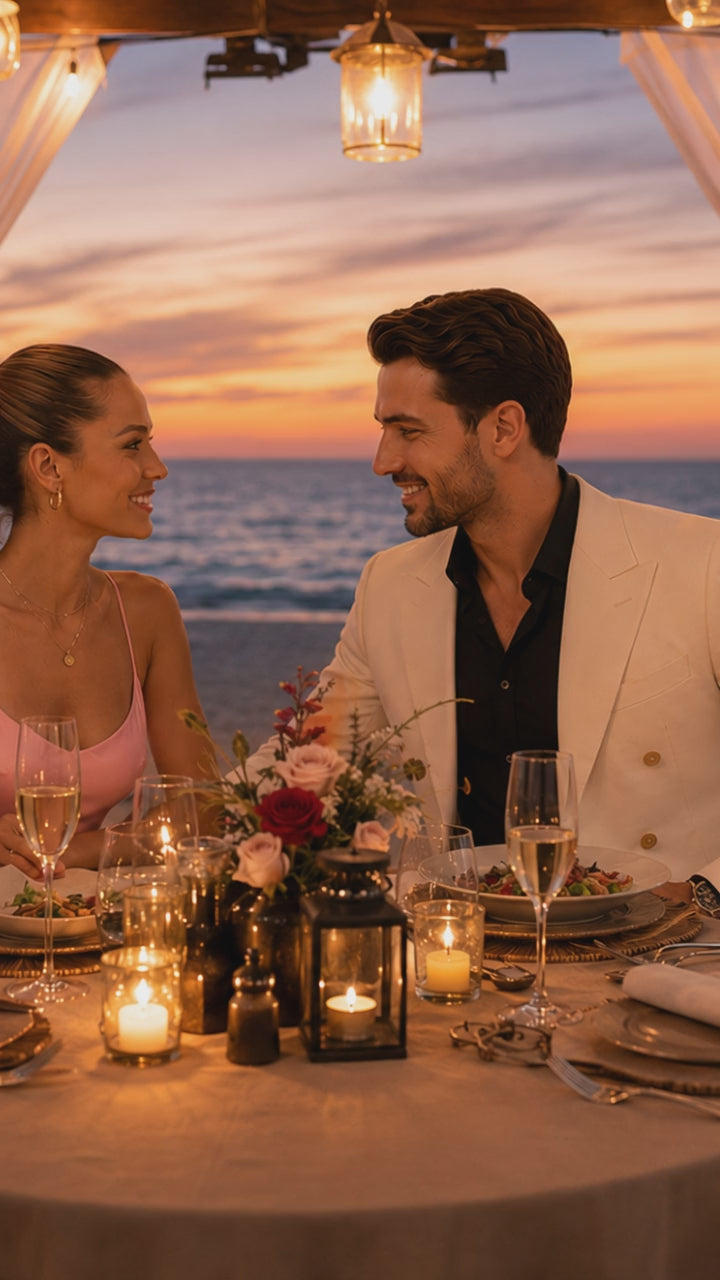 dinner date on the beach