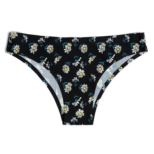Print Mesh Breathable Seamless Panties Underwear Thongs - SensorySoftShop