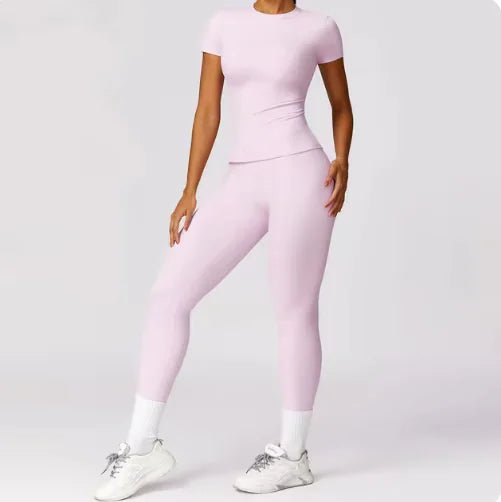 Quick - Dry Spring Short Sleeve Yoga Top – Activewear for Workouts - SensorySoftShop