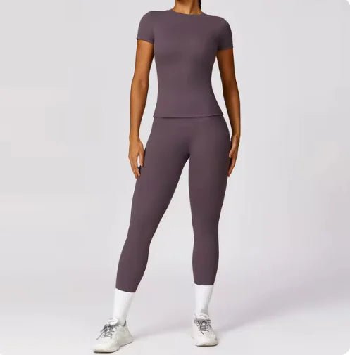 Quick - Dry Spring Short Sleeve Yoga Top – Activewear for Workouts - SensorySoftShop