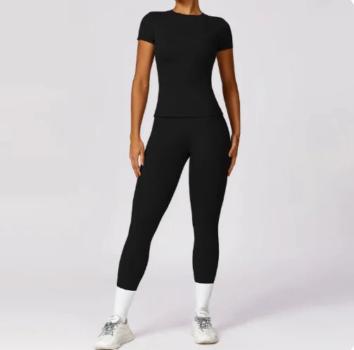 Quick - Dry Spring Short Sleeve Yoga Top – Activewear for Workouts - SensorySoftShop