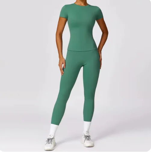 Quick - Dry Spring Short Sleeve Yoga Top – Activewear for Workouts - SensorySoftShop