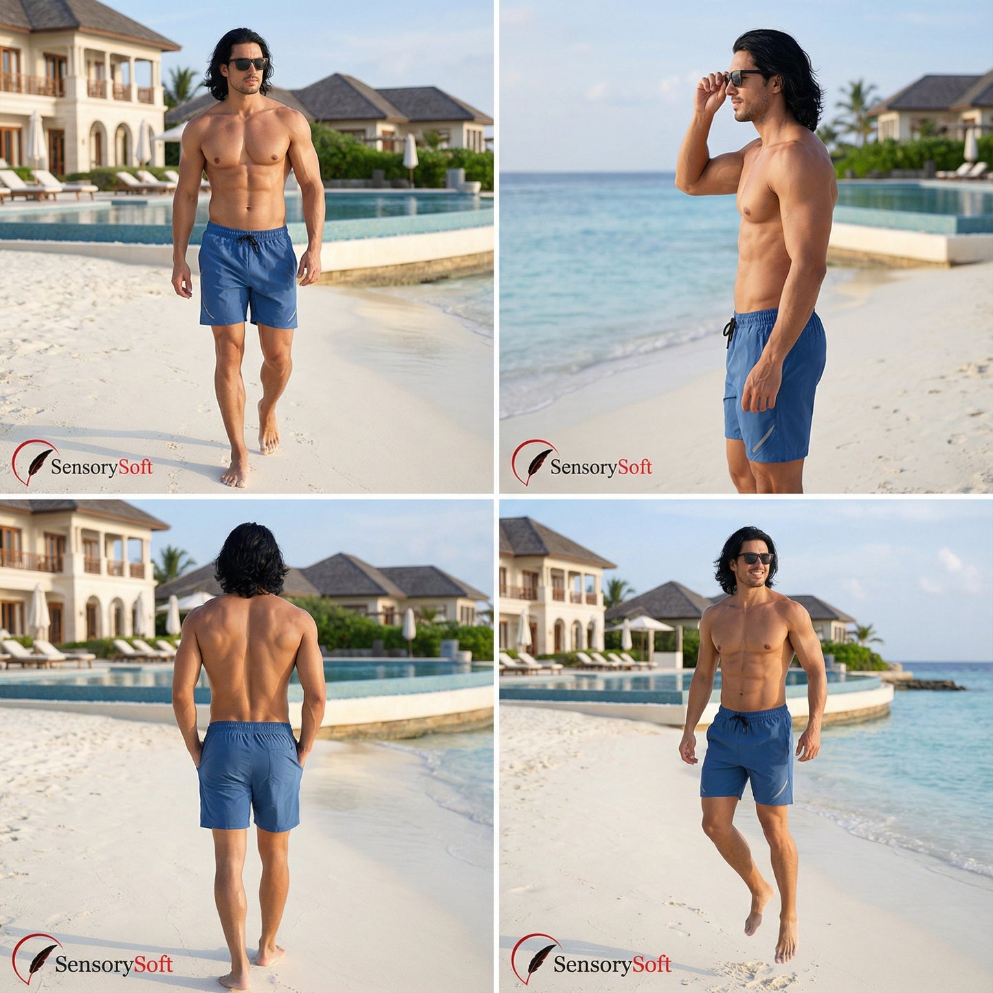 Quick - Drying Men's Fitness Shorts for Summer Activities - SensorySoftShop