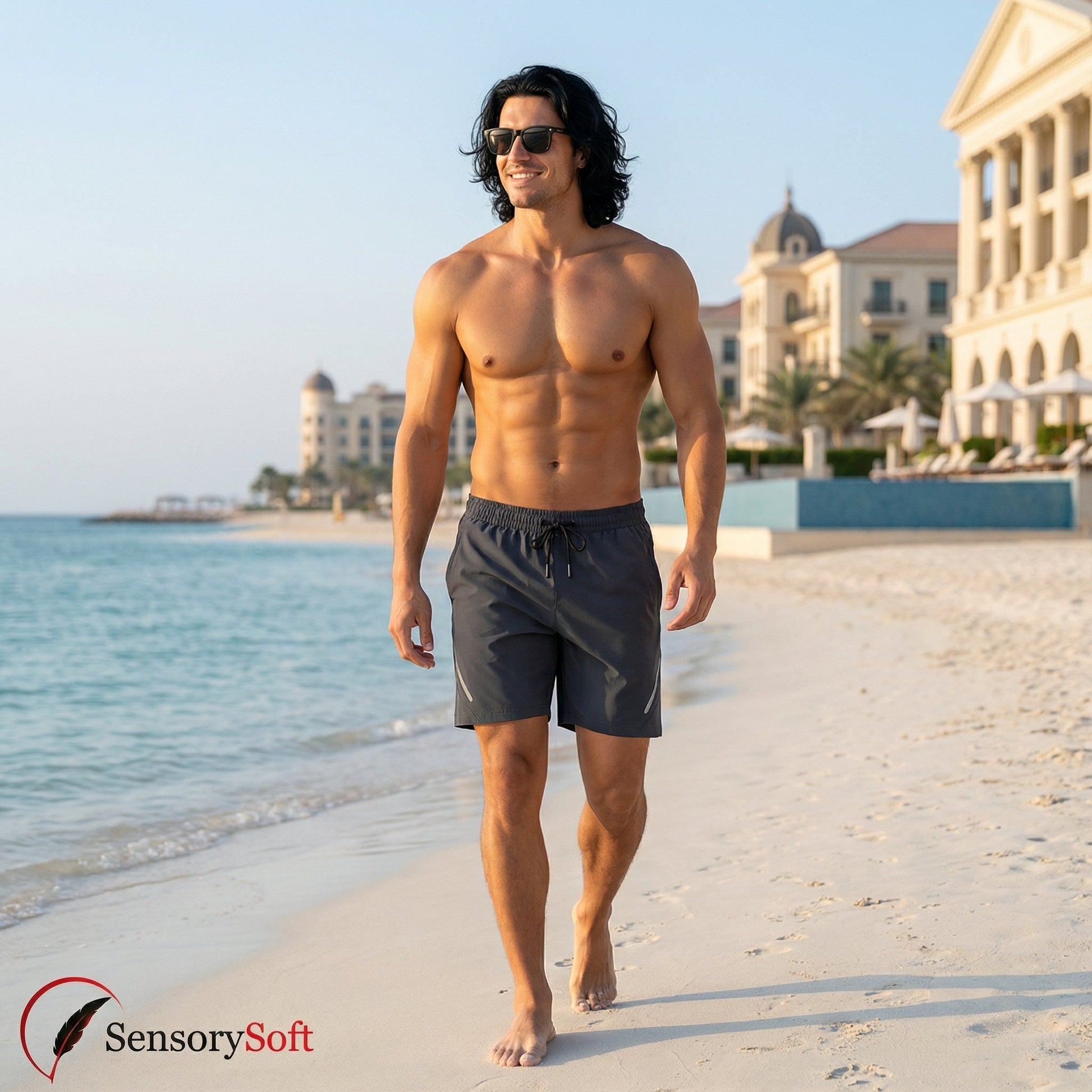 Quick - Drying Men's Fitness Shorts for Summer Activities - SensorySoftShop