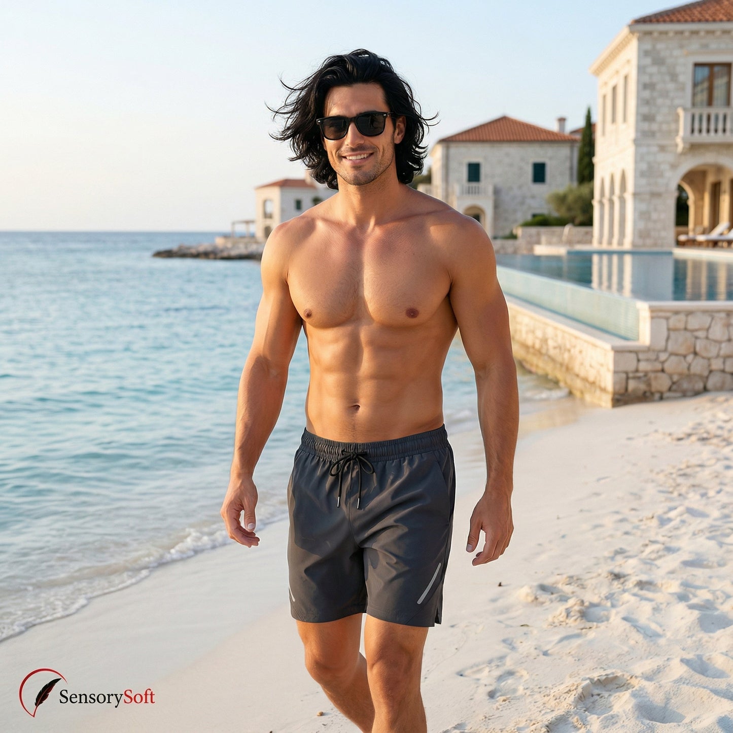 Quick - Drying Men's Fitness Shorts for Summer Activities - SensorySoftShop