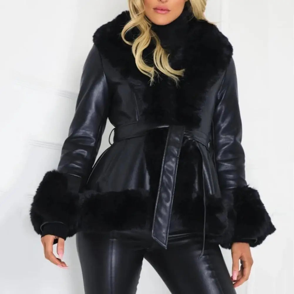 Chic Winter Faux Fur Coat