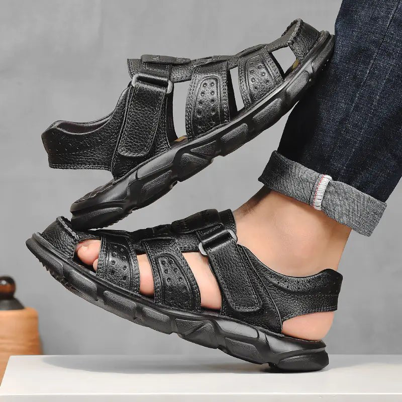 Retro Trend Velcro Casual Beach Shoes - SensorySoftShop