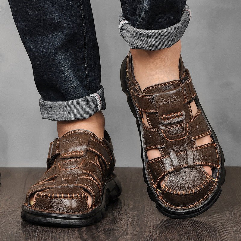 Retro Trend Velcro Casual Beach Shoes - SensorySoftShop
