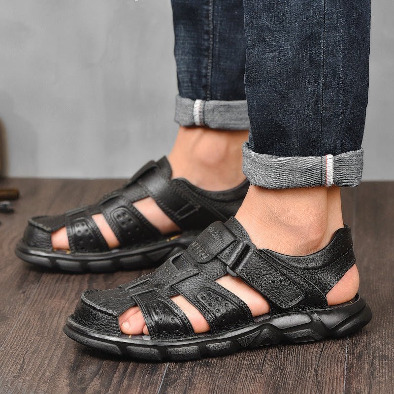 Retro Trend Velcro Casual Beach Shoes - SensorySoftShop