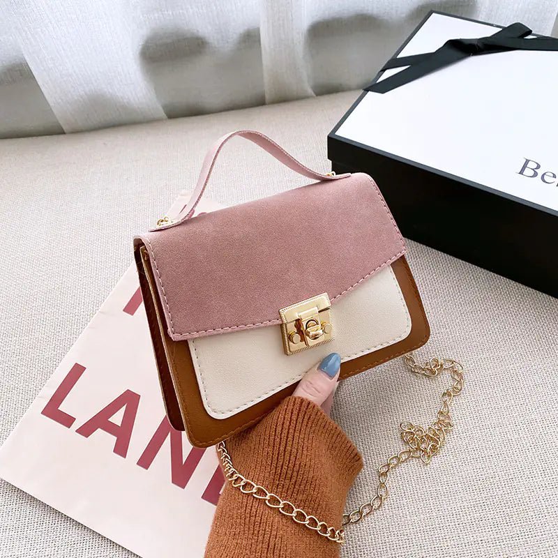 Retro Women's Handbags with Niche Contrast Design - SensorySoft