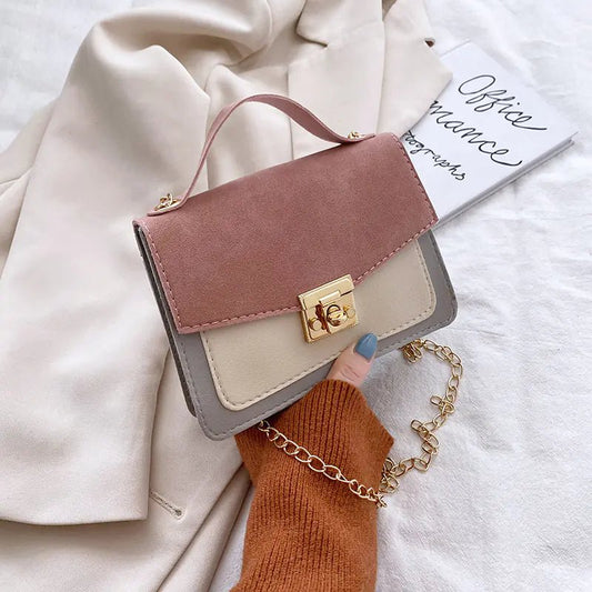 Retro Women's Handbags with Niche Contrast Design - SensorySoft
