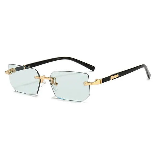 Rimless Sunglasses Rectangle Fashion - SensorySoft