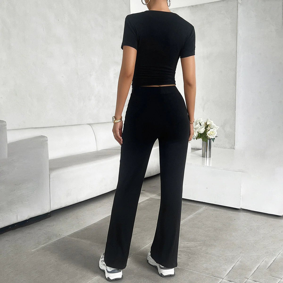 Round Neck Casual Set - SensorySoftShop