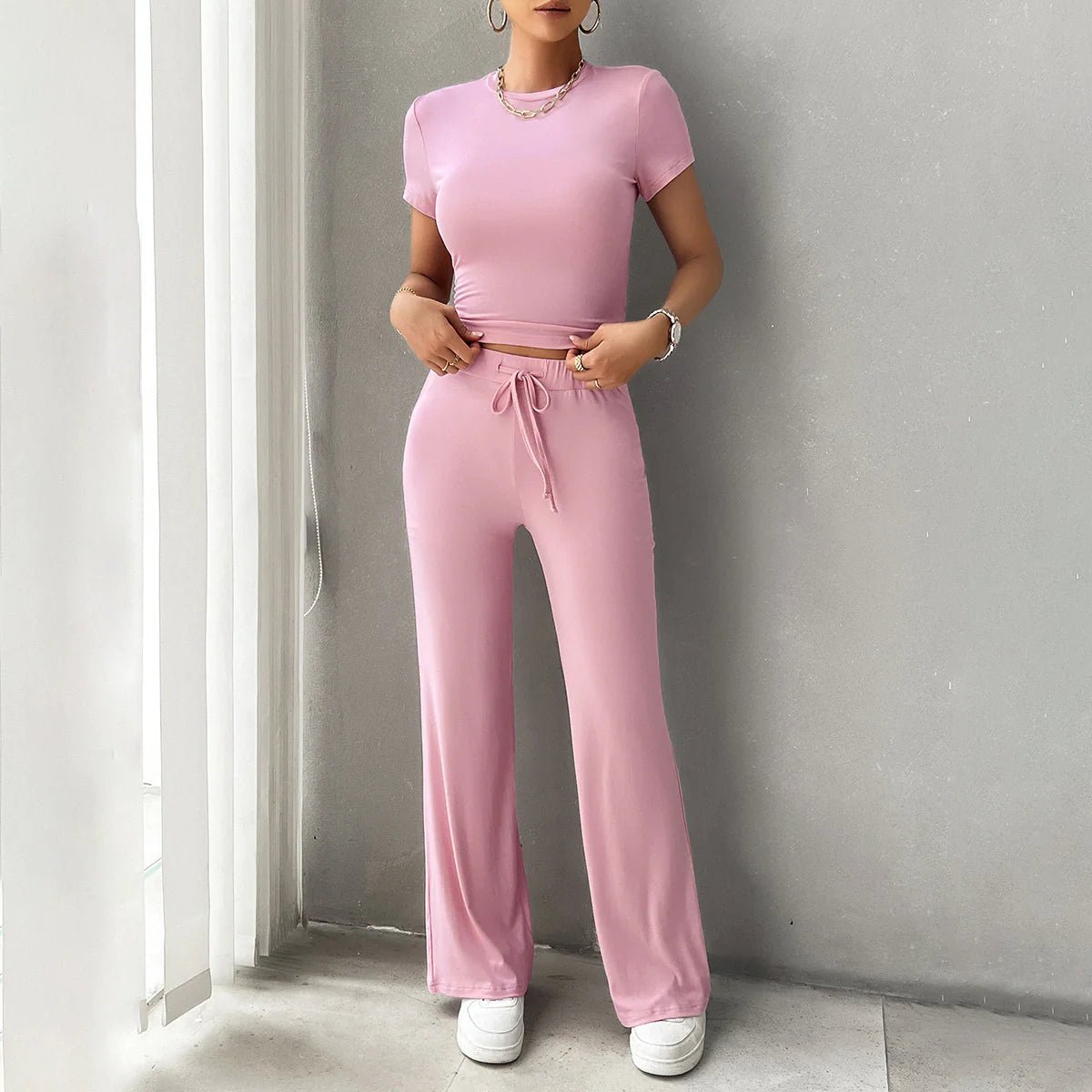 Round Neck Casual Set - SensorySoftShop