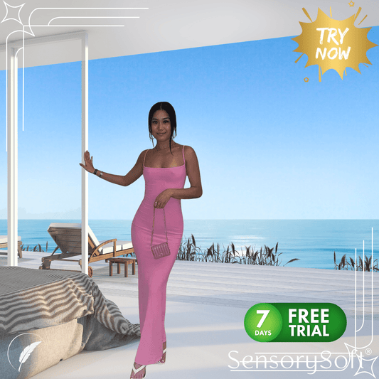 Satin Slip Backless Maxi Dress - SensorySoftShop