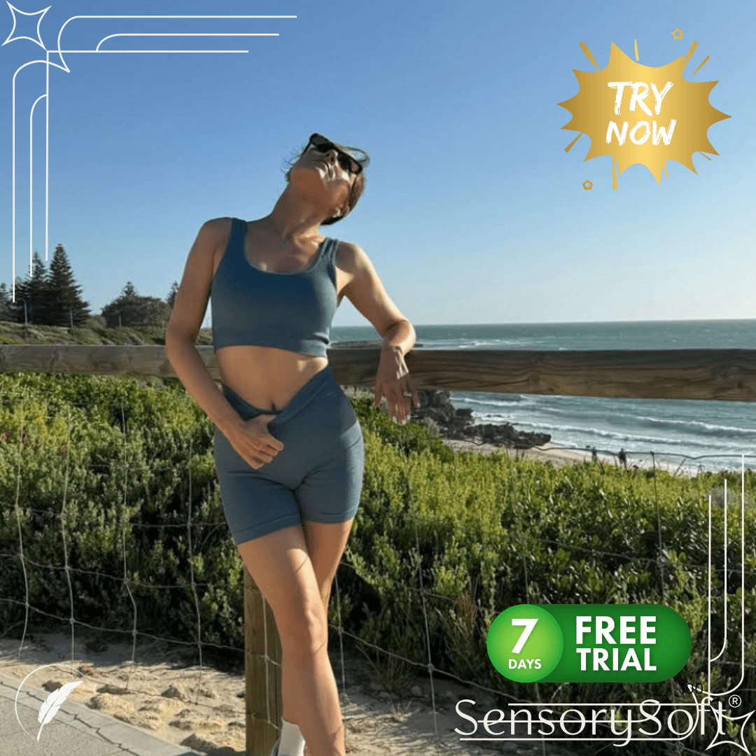 Seamless Ribbed Yoga Sets For Women - SensorySoft