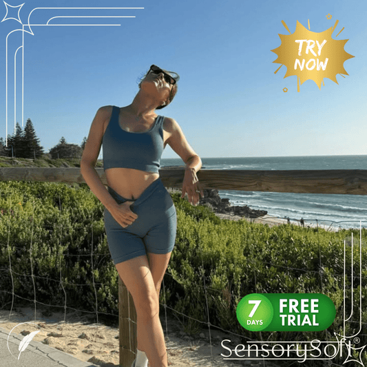 Seamless Ribbed Yoga Sets For Women - SensorySoft