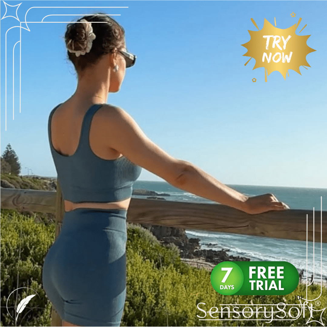 Seamless Ribbed Yoga Sets For Women - SensorySoft