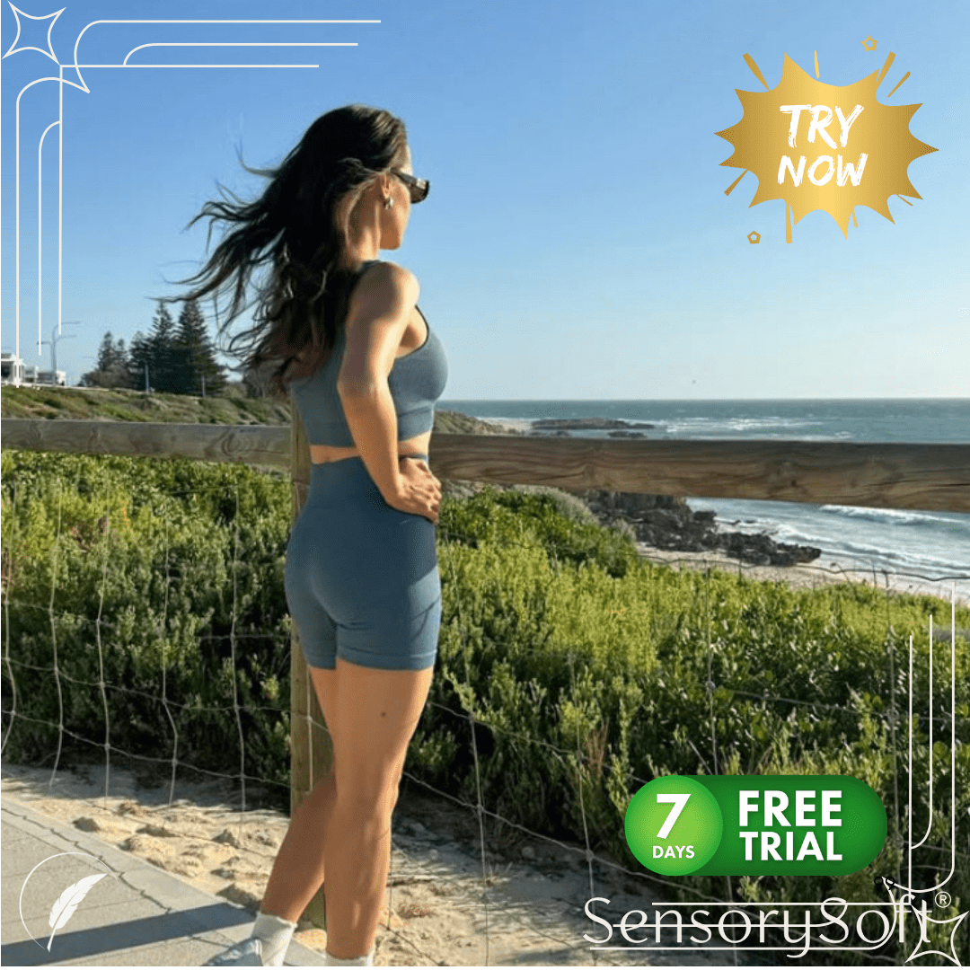 Seamless Ribbed Yoga Sets For Women - SensorySoft