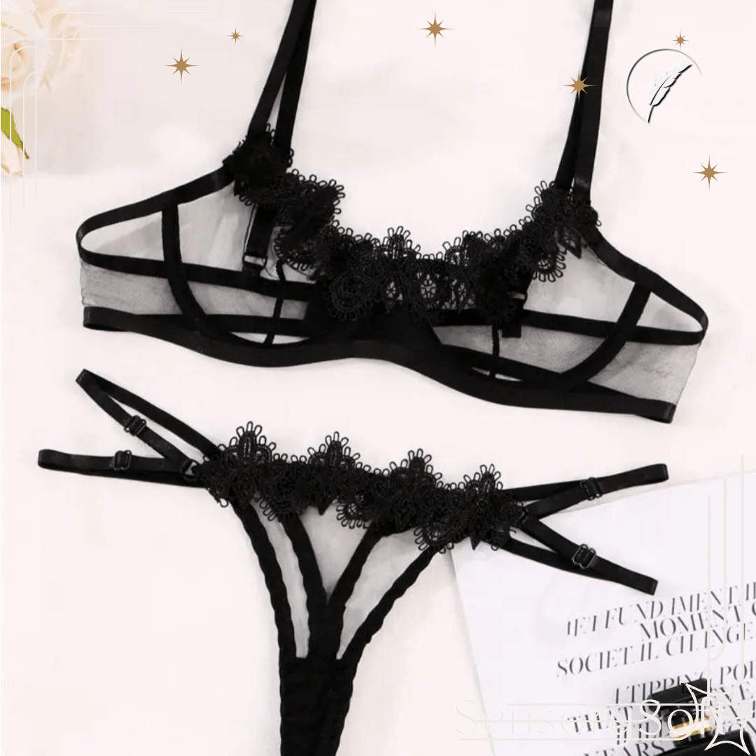 Sensual Lingerie Woman Transparent Lace Exotic Costumes - SensorySoft