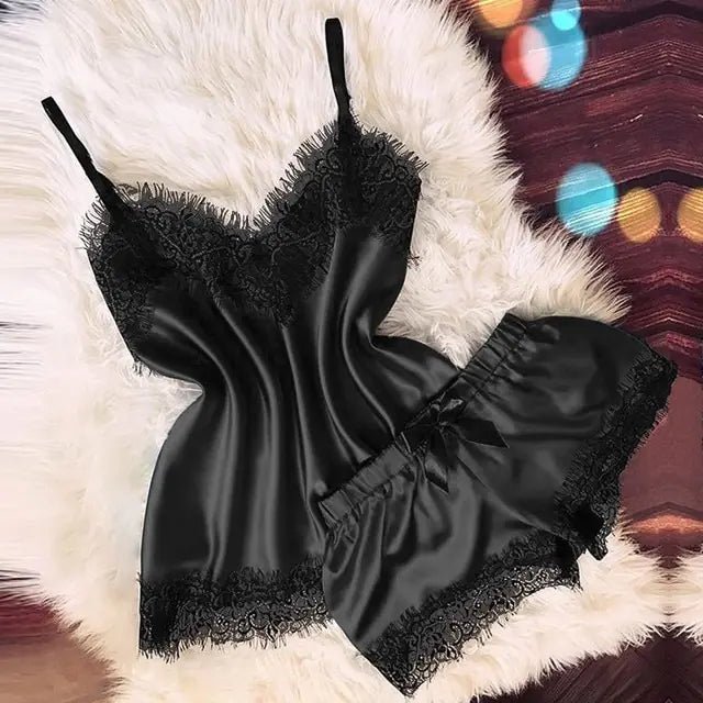 Serene Satin Sleepwear Ensemble - SensorySoftShop