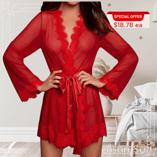 Sexy Lace Design Sleep Wear - SensorySoft