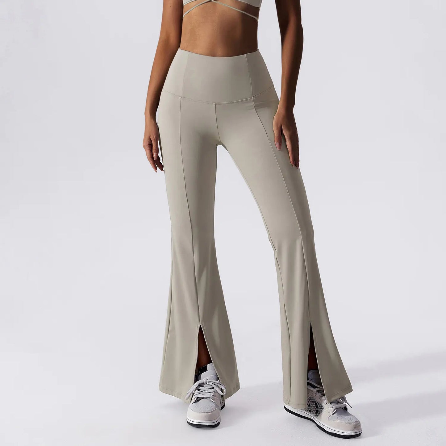 Sexy Strappy Yoga Bra and High - Waisted Leggings Set - SensorySoftShop