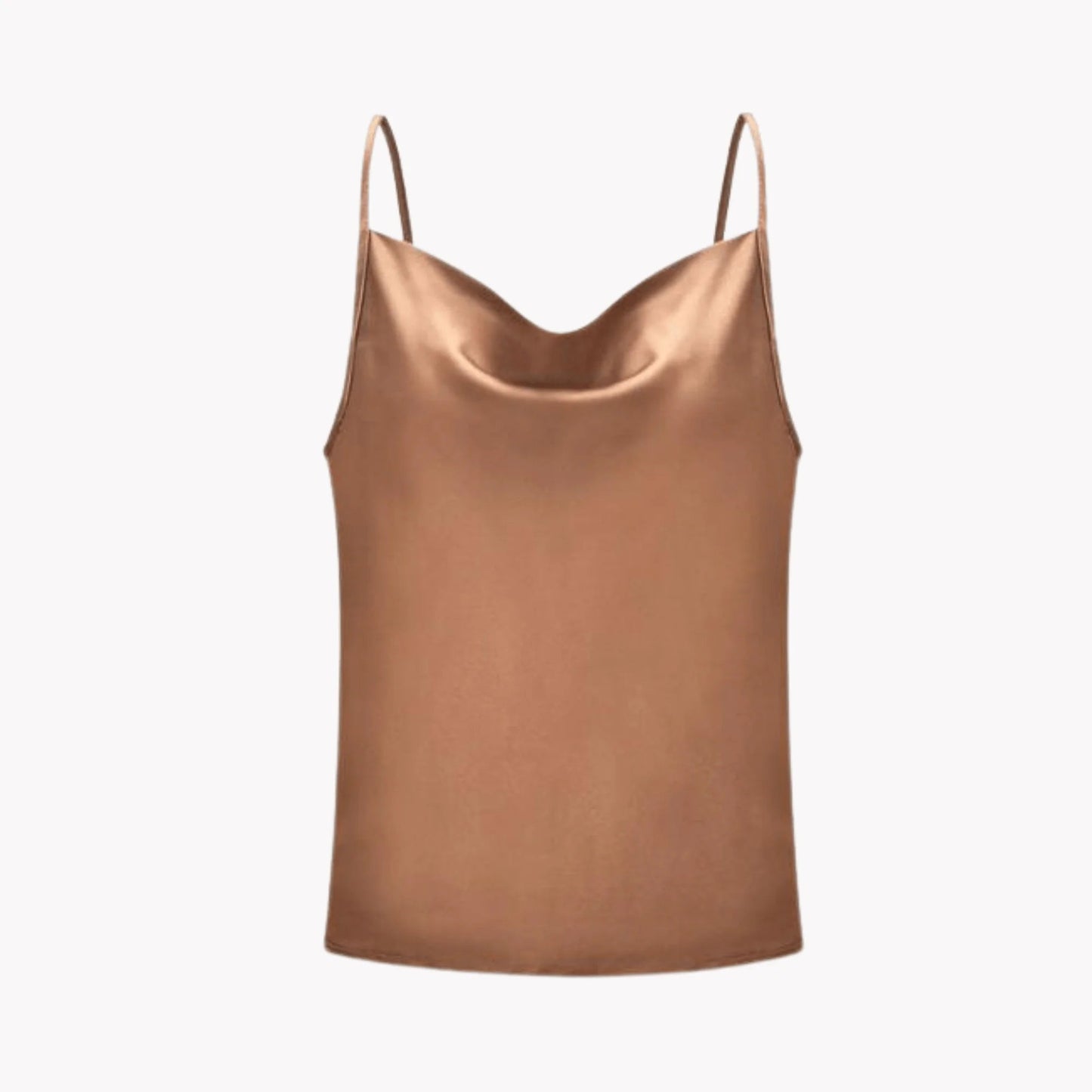Silk Satin Sleeveless Spaghetti Strap Cami Tops - SensorySoft