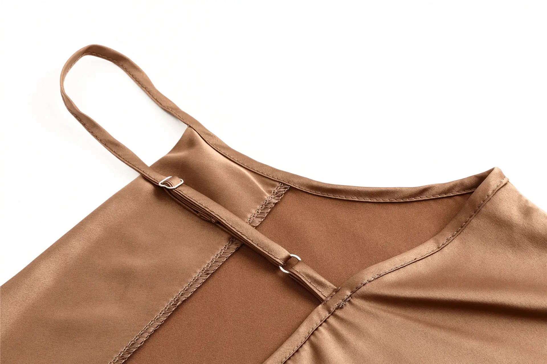 Silk Satin Sleeveless Spaghetti Strap Cami Tops - SensorySoftShop