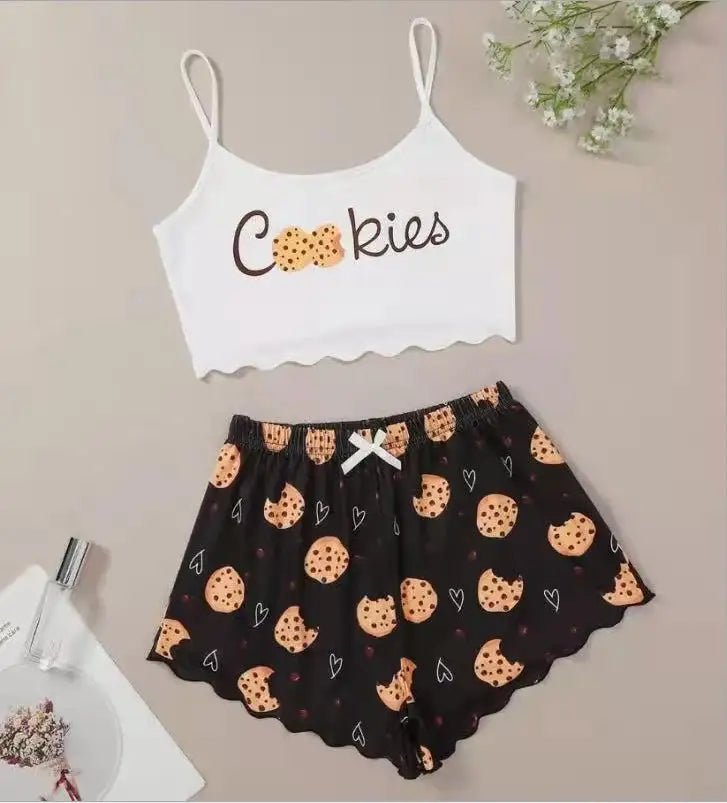 Sleepwear Sling Top Shorts Pajama - SensorySoftShop