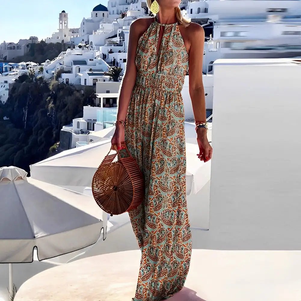 Sleeveless Bohemian Dress - SensorySoft