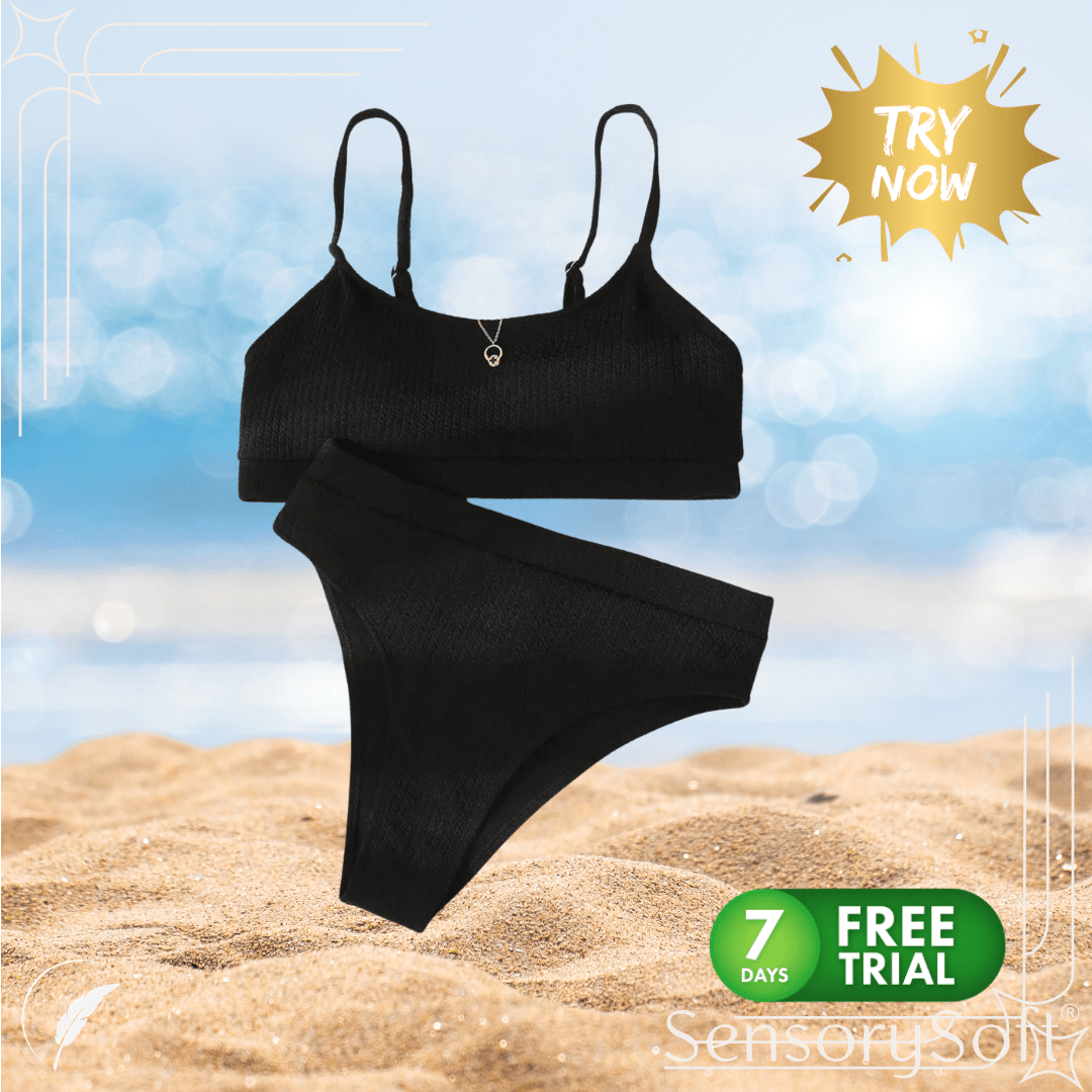 Solid Color Bikini Swimwear - SensorySoft