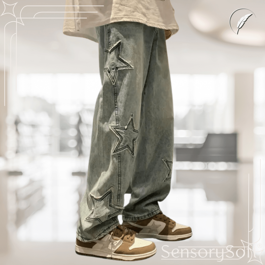 Starred Vintage Jeans – Timeless Style, Ultimate Comfort - SensorySoft