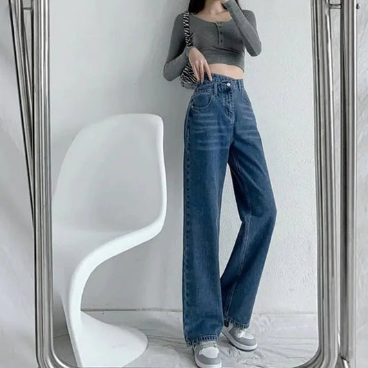 Straight Baggy Jeans Street Wear - SensorySoftShop