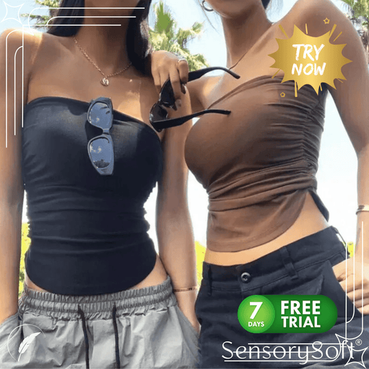 Strapless Backless Wrap Tube Tops For Women 2023 - SensorySoft
