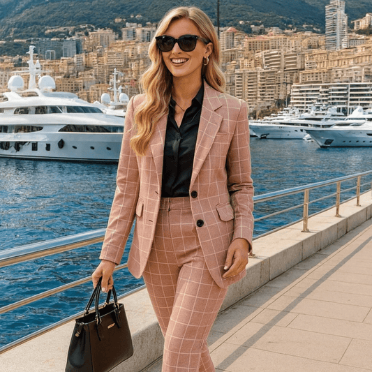Stylish Women's Business Suit with Cropped Pants - SensorySoftShop