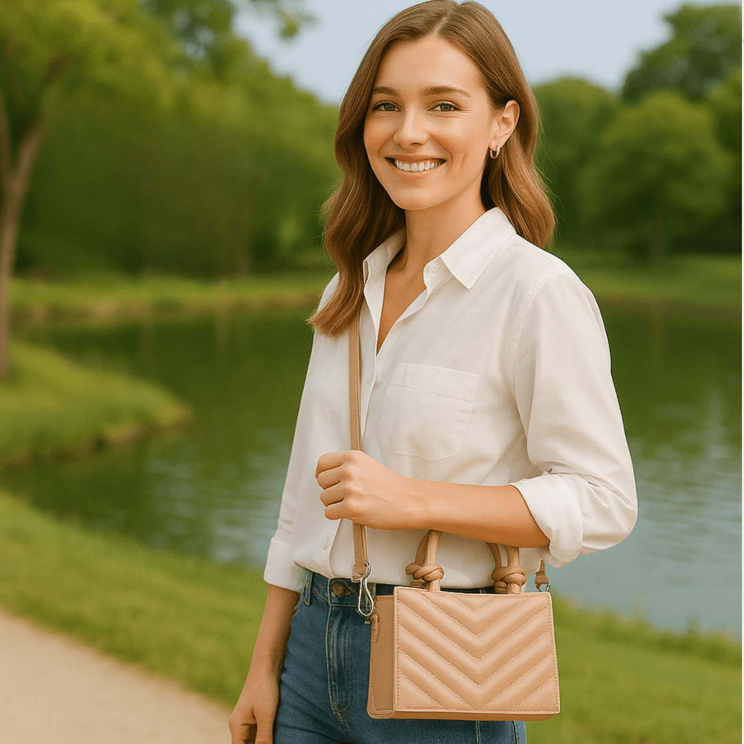 Stylish Women's Handbags Collection in Khaki - SensorySoft