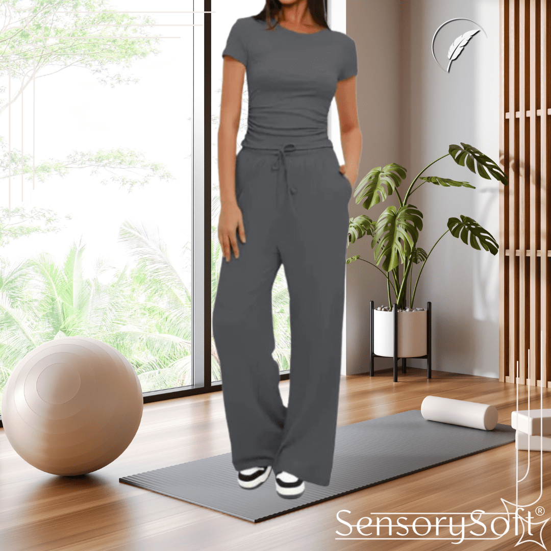 Summer Sportswear Two - Piece Set for Women - SensorySoft