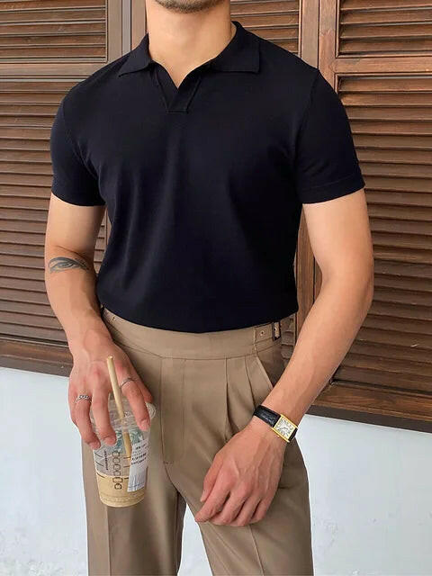 Summer Style with Short Sleeve Men's Fashion Polo Shirts - SensorySoft