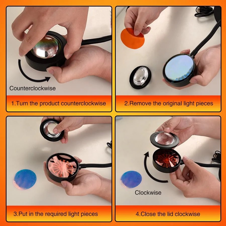 Sunset Projection Night Light - SensorySoftShop