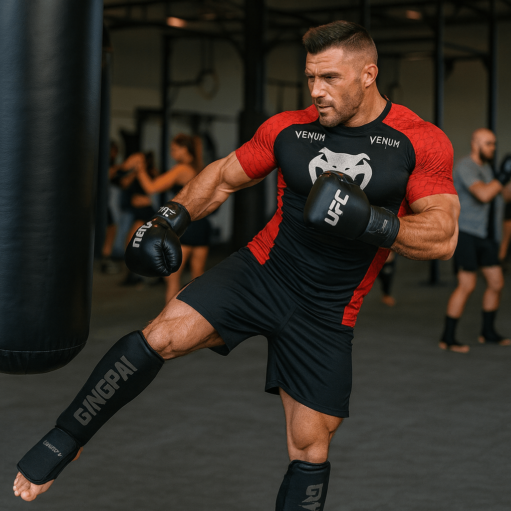 Thickened Gingpai Boxing Shin Guard with Back Foot Support - SensorySoftShop