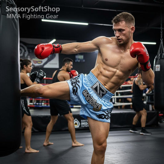 TopKing Men's Muay Thai Shorts for Training and Fighting - SensorySoftShop