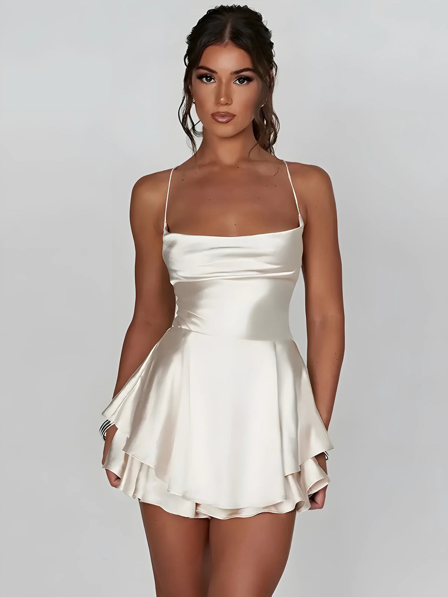 Mini Satin Cami Dress