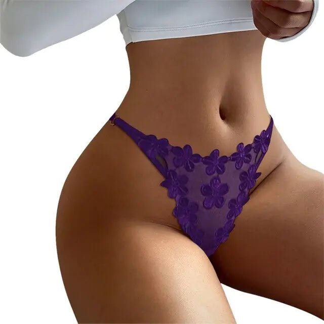 Underwear Lace Seamless Thongs Women - SensorySoftShop