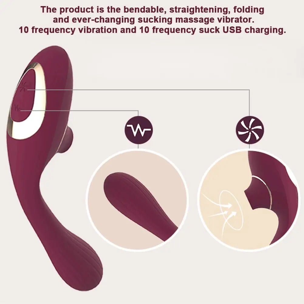 Vibrating Massager and Stimulator - Foldable Vibrator - SensorySoft