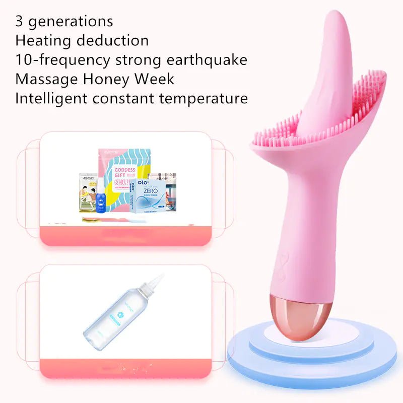 Vibrating Tongue Sucker for Women's Pleasure Device - SensorySoft