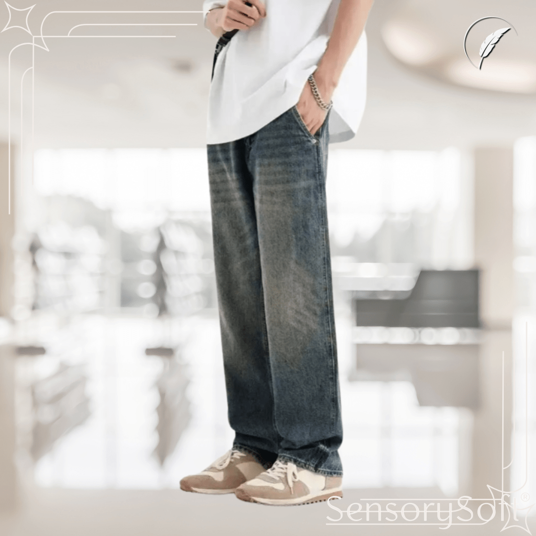 Vintage Washed Jeans – Timeless Style Meets Everyday Comfort - SensorySoft